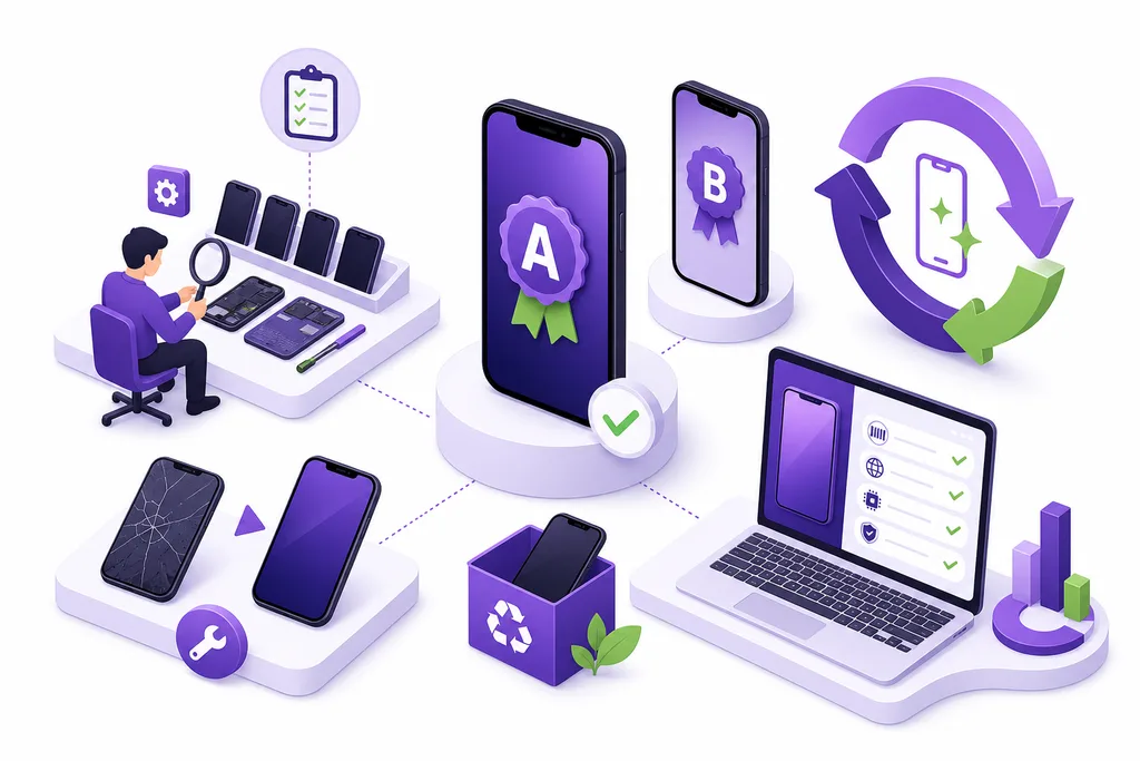 Refurbished Phone Business Software illustration